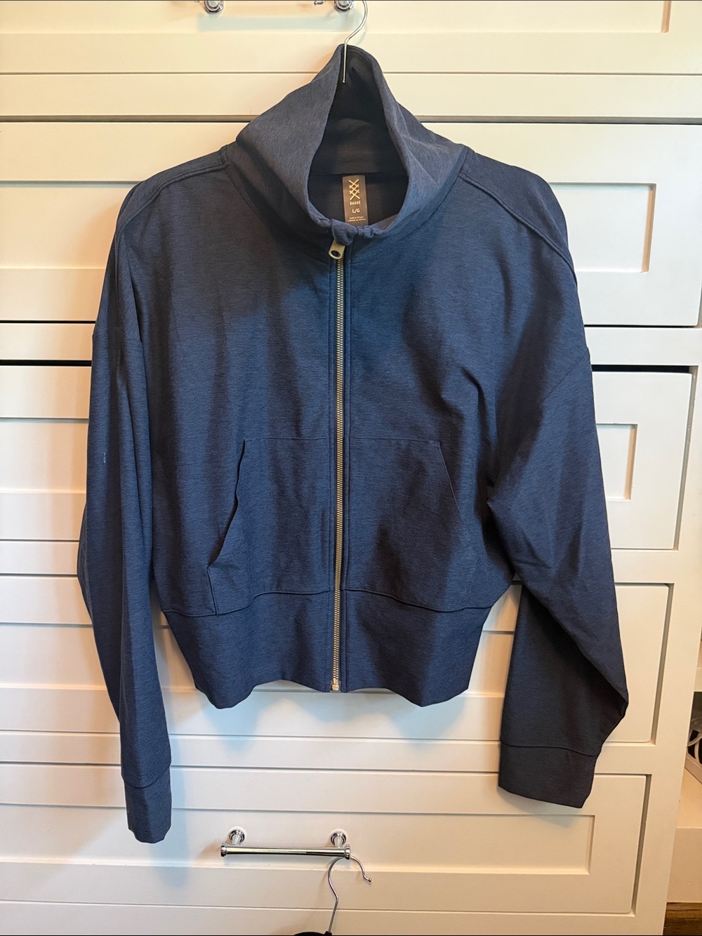 Rhone Atmosphere Women’s Zip-Front Navy Jacket - Lightweight Cozy Layer